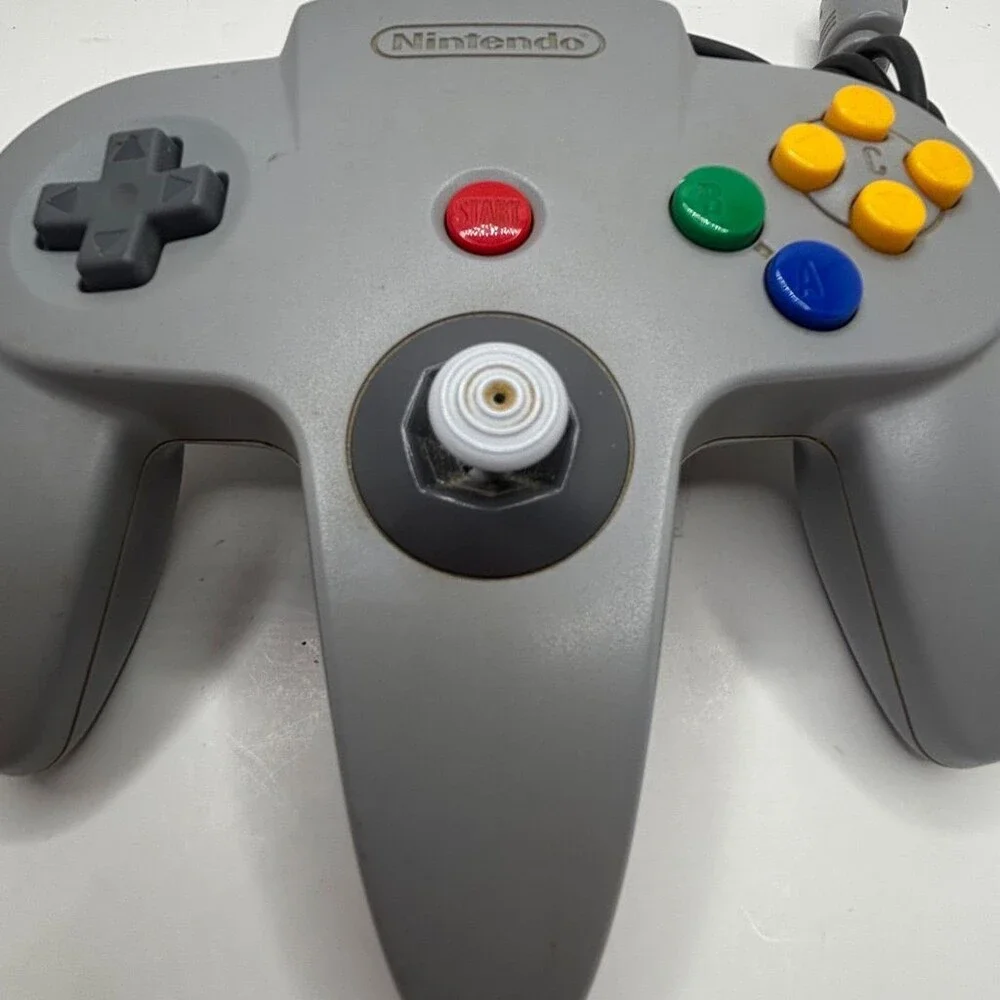 OEM Nintendo 64 Gray N64 Wired Official Classic Controller NUS-005 7/10 Stick